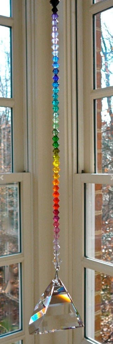 Swarovski Crystal Prism Pyramid Suncatcher