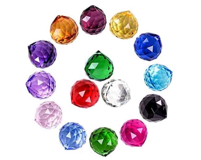 Colorful Crystal Ball Suncatchers