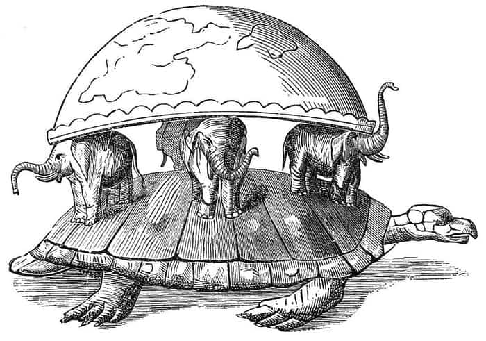 World on Elephants and Turtle