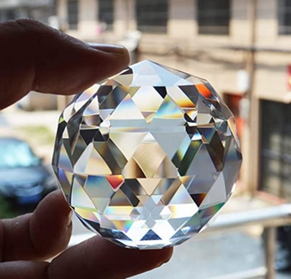 Crystal ball suncatchers