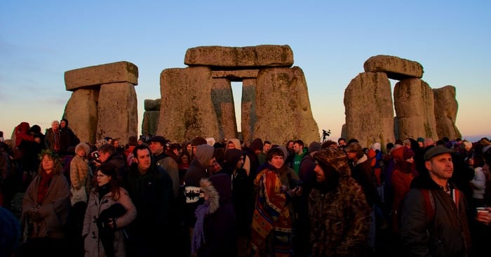 Sunrise at Stonehenge on the winter solstice