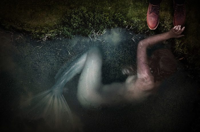 Mermaid and Man's Shoes