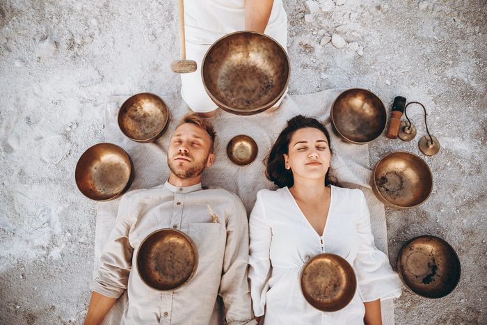 Couple in Sound Therapy Session