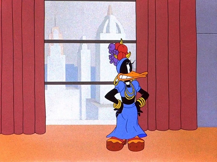 Daffy Duck as Carmen Miranda