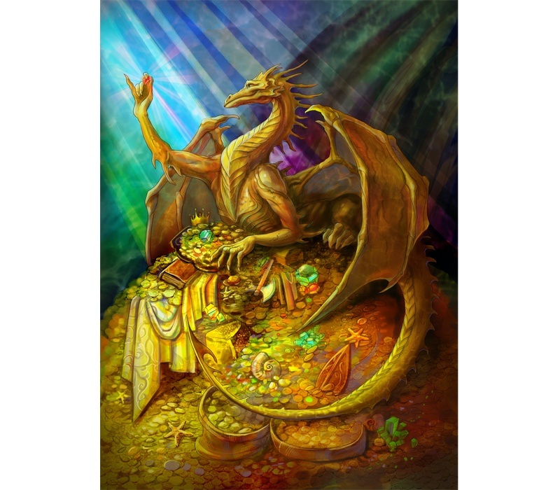 Dragon and Gold