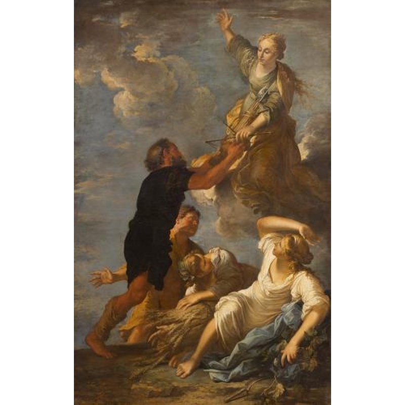 Goddess Astraea leaving the Earth