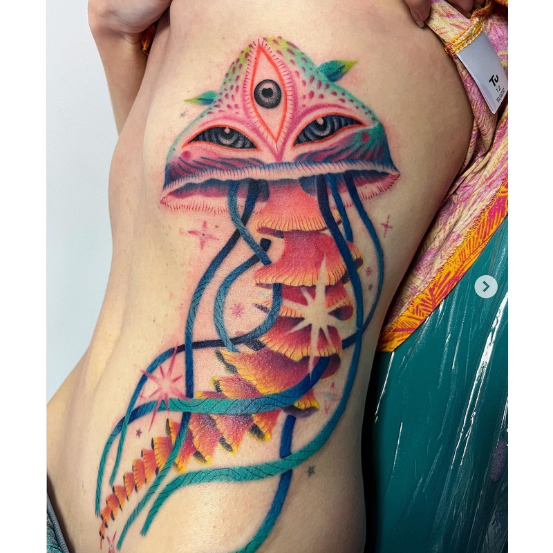 Jellyfish Torso Tattoo
