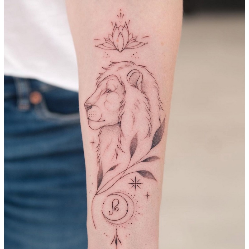 26 Lion Tattoo Meanings + Lioness & Lion Cub Tattoos | UniGuide