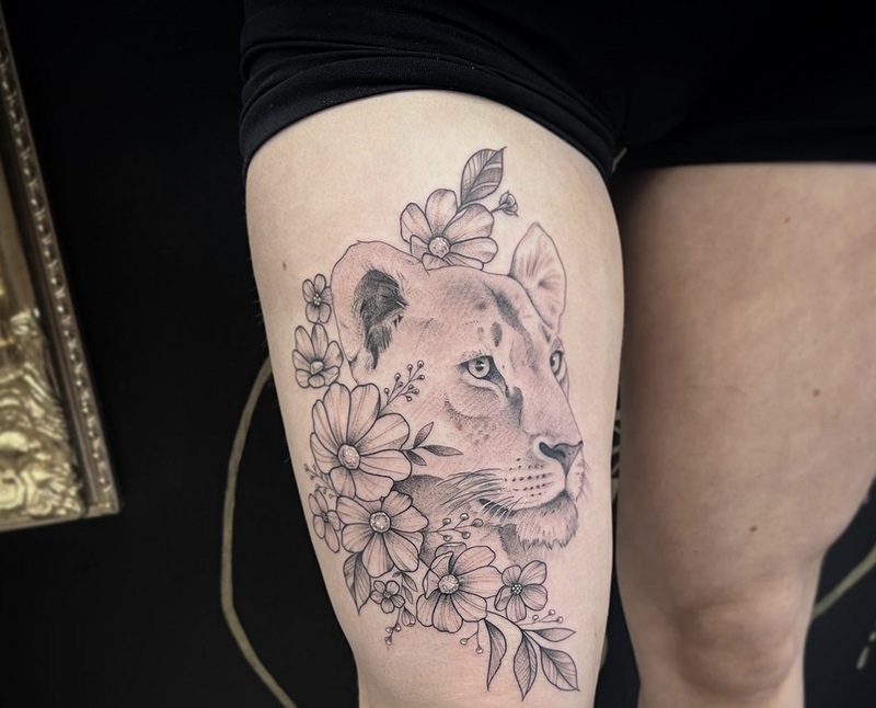 26 Lion Tattoo Meanings + Lioness & Lion Cub Tattoos UniGuide — free download