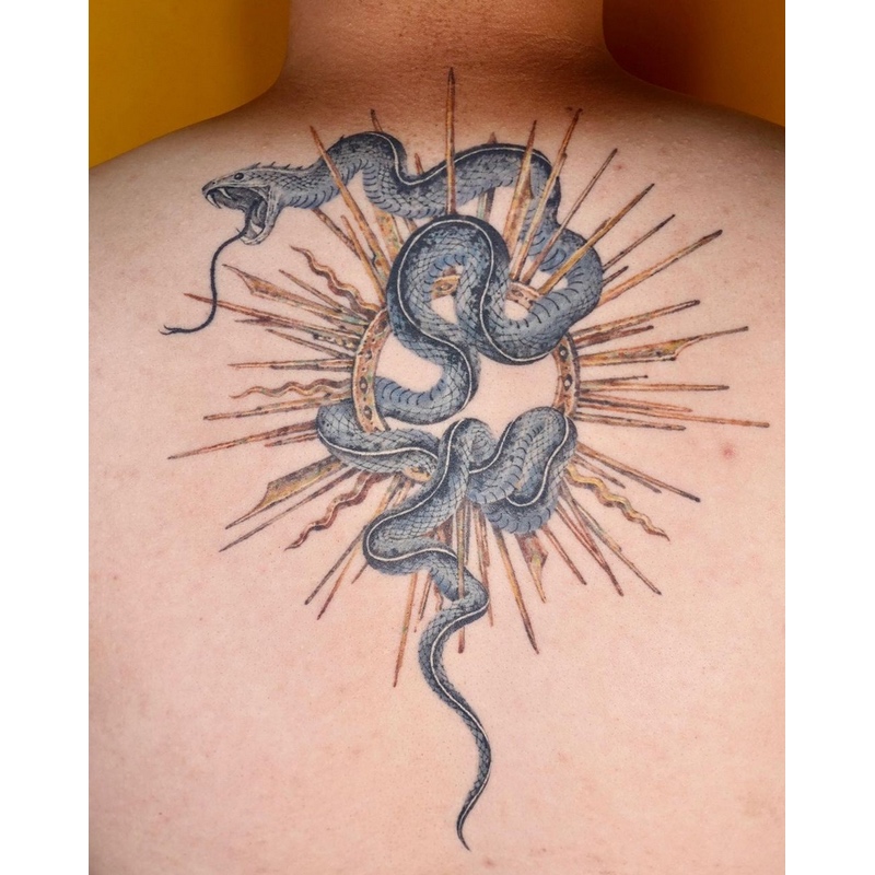 14 Snake Tattoo Meanings + Serpent & Ouroboros Tattoo Ideas