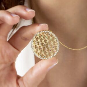 Gold Flower of Life Pendant