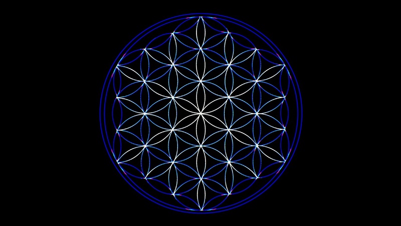 Blue Flower of Life