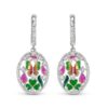 Sterling Silver Drop Butterfly Earrings