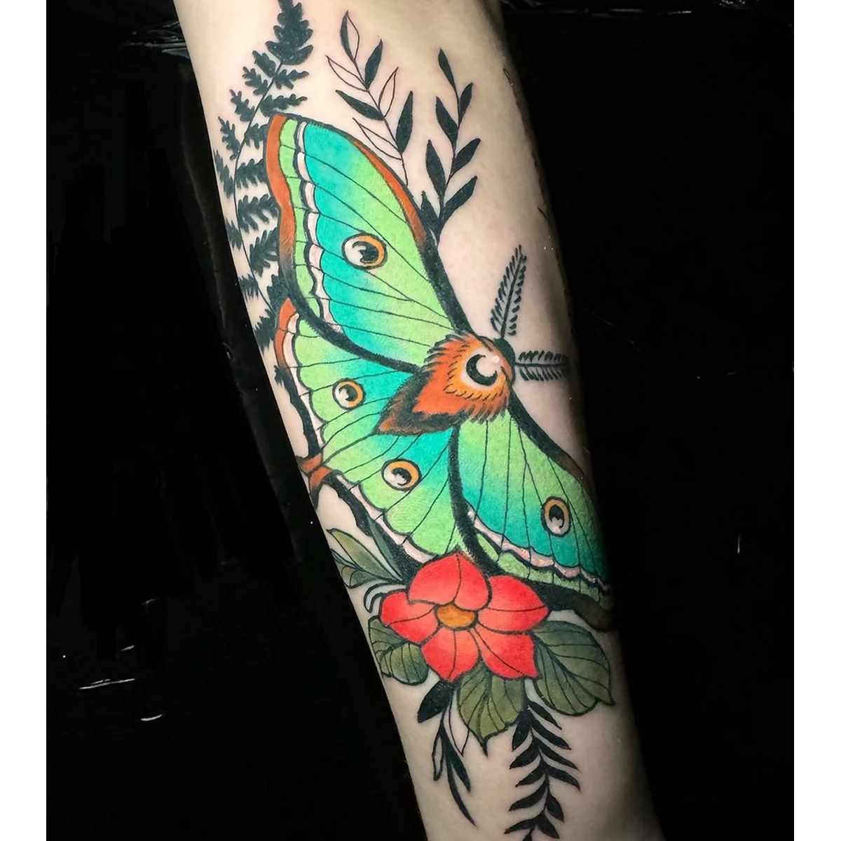 Luna Moth Tattoo