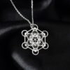 Metatron's Cube Pendant Sterling Silver