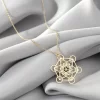 Metatron's Cube Pendant in Gold