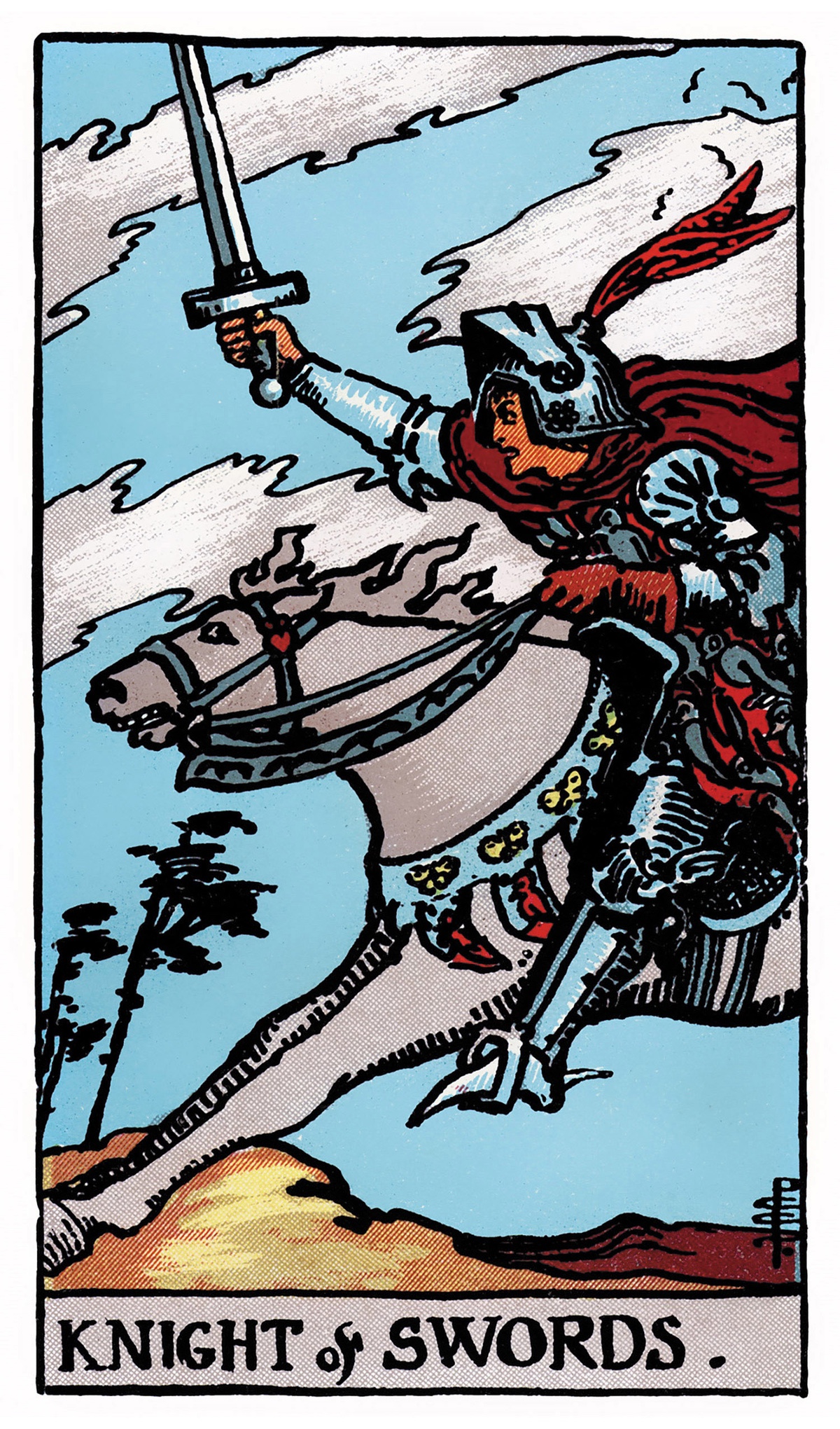 Knight of Swords Tarot Card Rider Waite