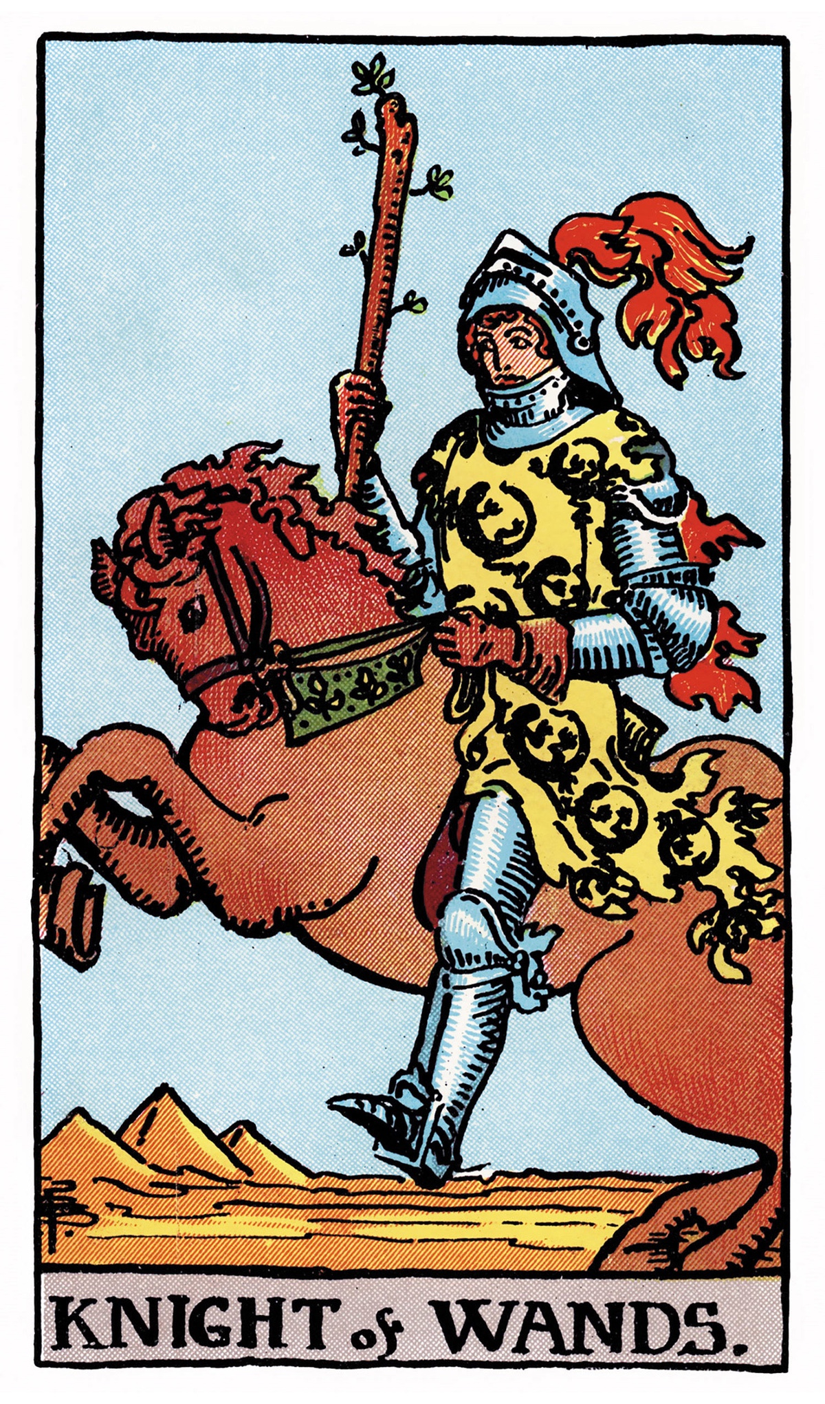 Knight of Wands Tarot Card Rider Waite