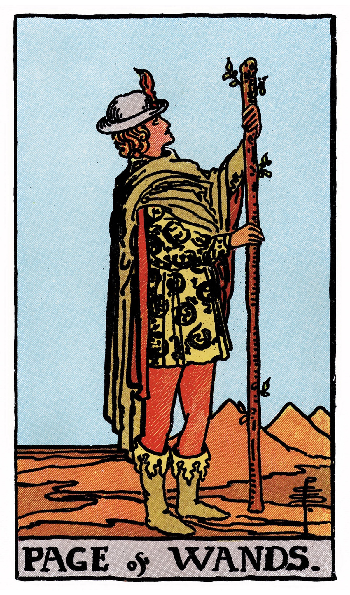 Page of Wands Tarot Card Rider Waite