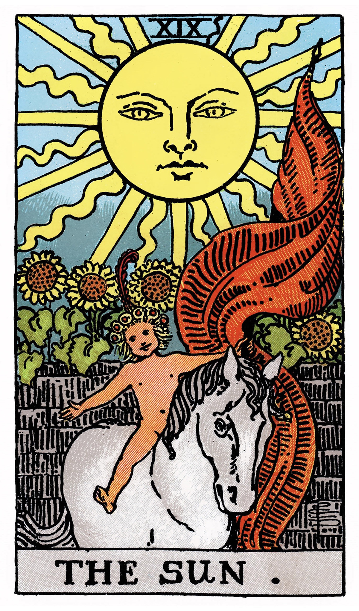 The Sun Tarot Card Rider Waite