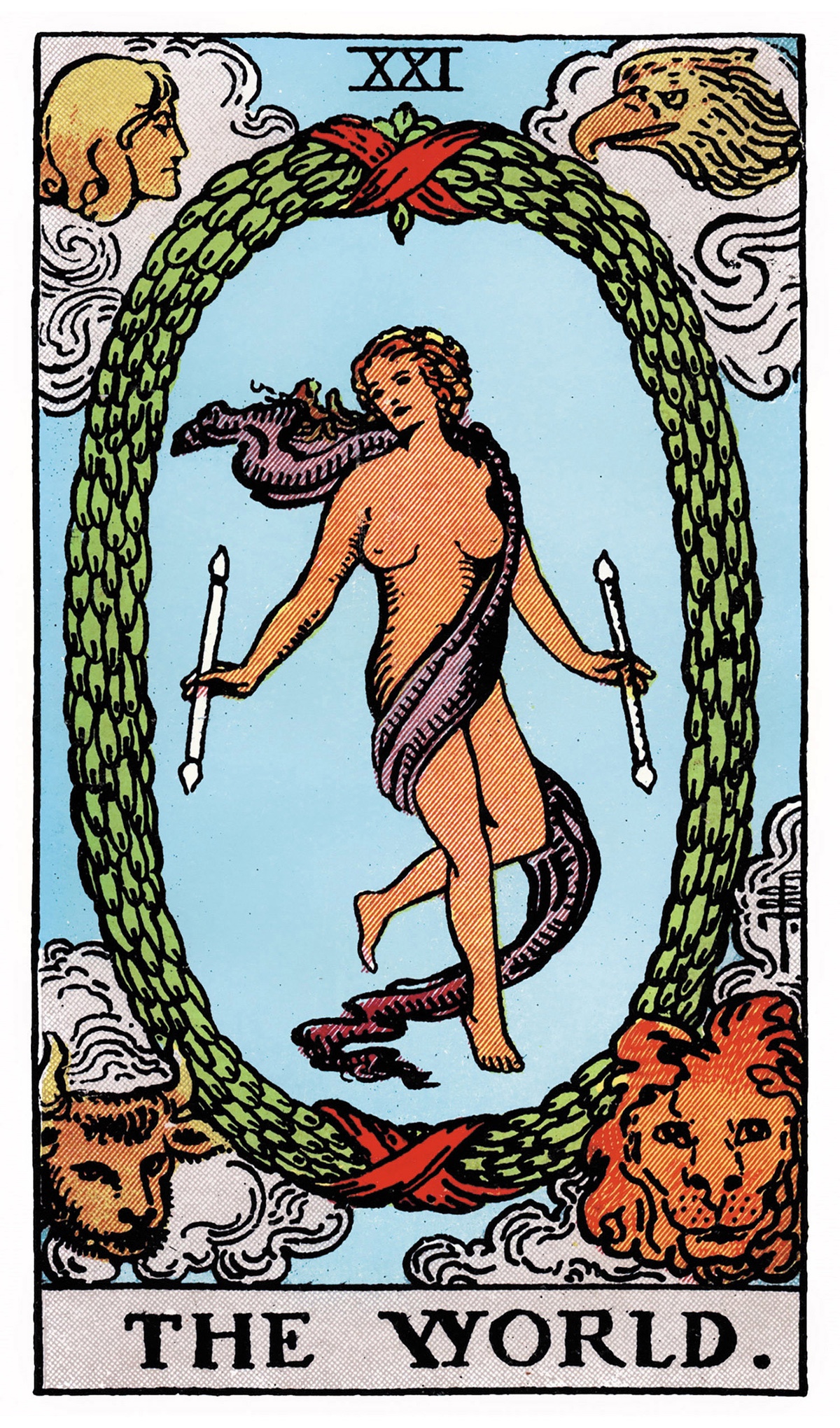 The World Tarot Card Rider Waite