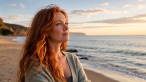 Woman Pondering Taking a Psychic Training Course